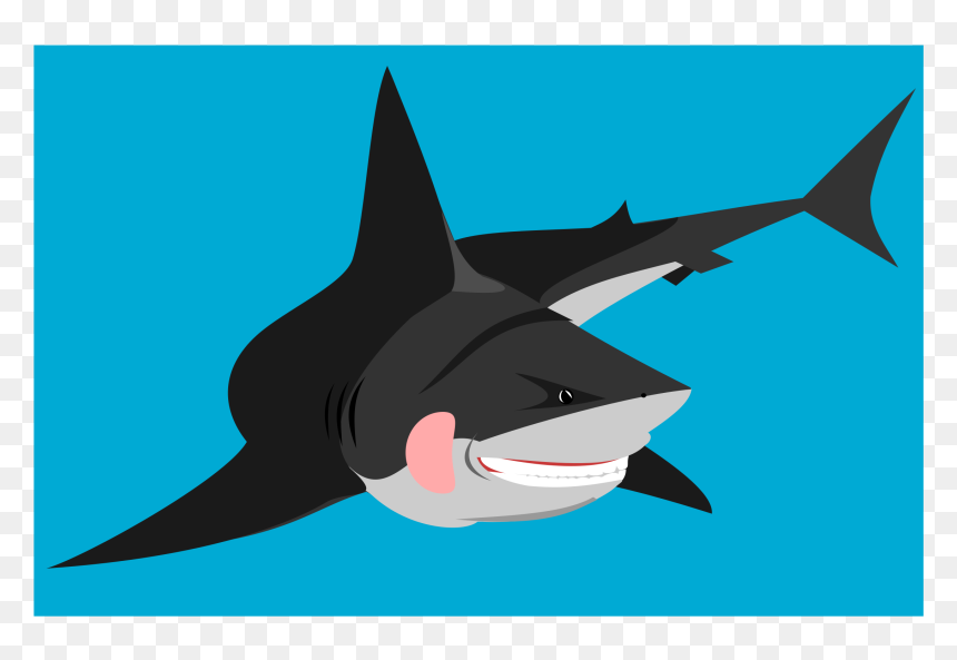 Friendly Shark Clip Arts - Great White Shark Pic Icons, HD Png Download - shark.png