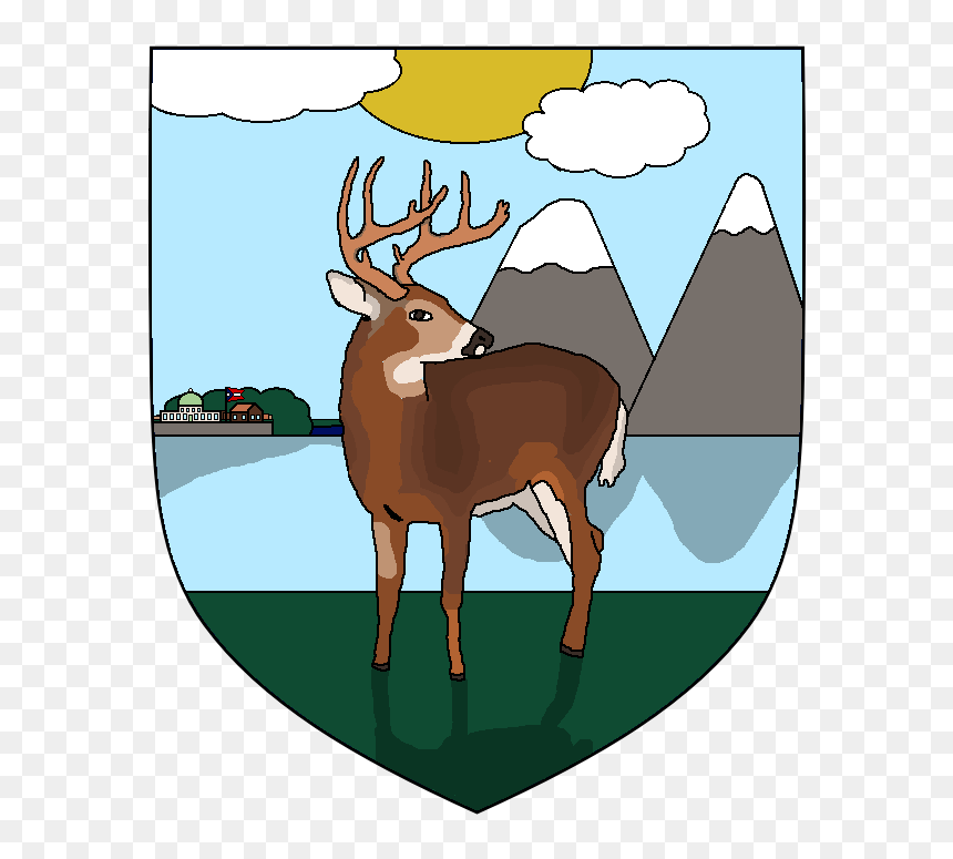 Lesser Coat Of Arms Of Caudonia - Elk, HD Png Download - lgbt png