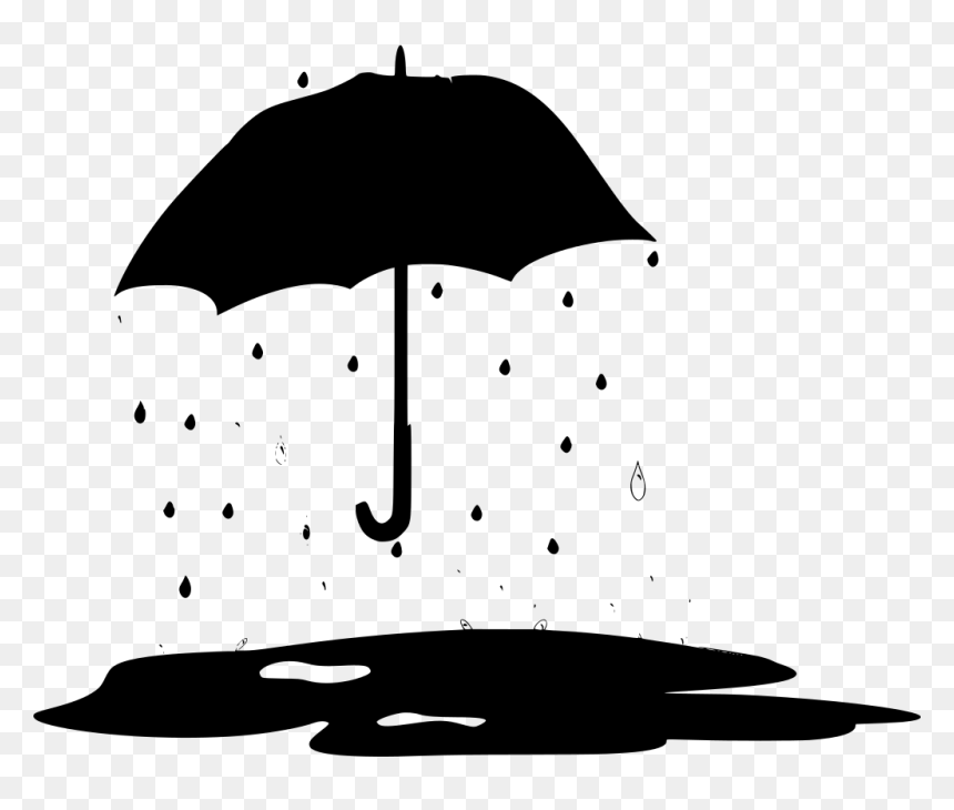 Umbrella And Rain Png Transparent, Png Download - ripped paper edge png
