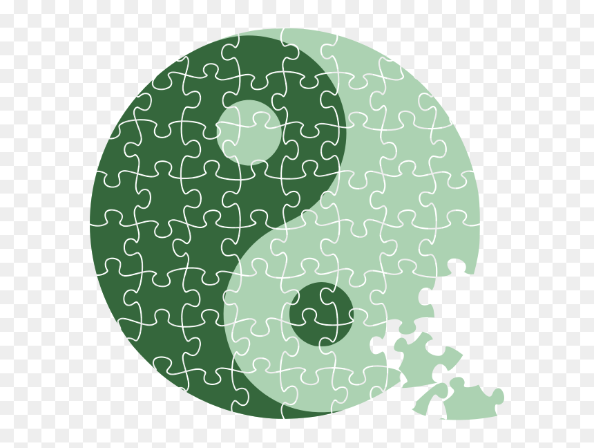 Yin Yang Jigsaw Puzzle - Puzzle Yin Yang, HD Png Download - yin yang symbol png