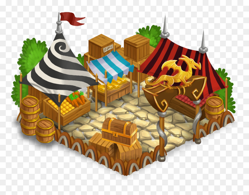 Market Png Transparent - Dragon City Market Dragon, Png Download - market png