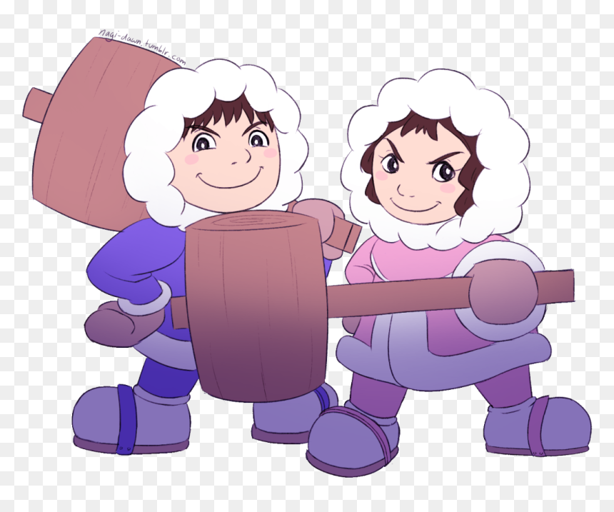 Ice Climbers Drawing For Successfully Wobbling My Boyfriend - Cartoon, HD Png Download - ice climbers png