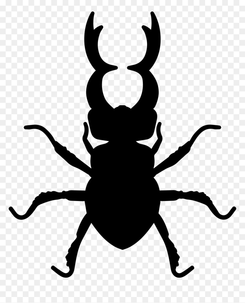 Stag Beetle Insect Animal Shape - Stag Beetle Icon, HD Png Download - beetle png