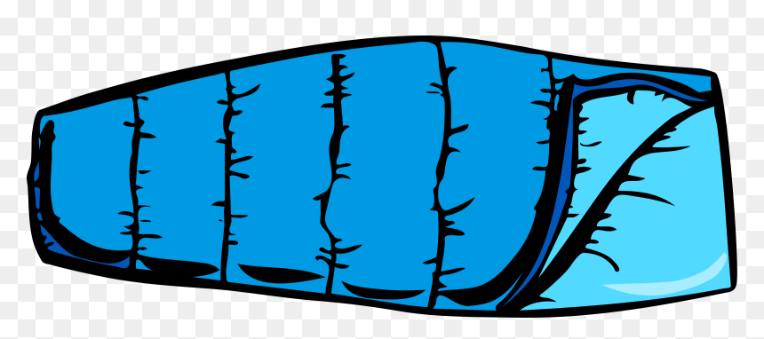 Blue Sleeping Bag Clip Arts - Sleeping Bag Clipart, HD Png Download - sleeping bag png