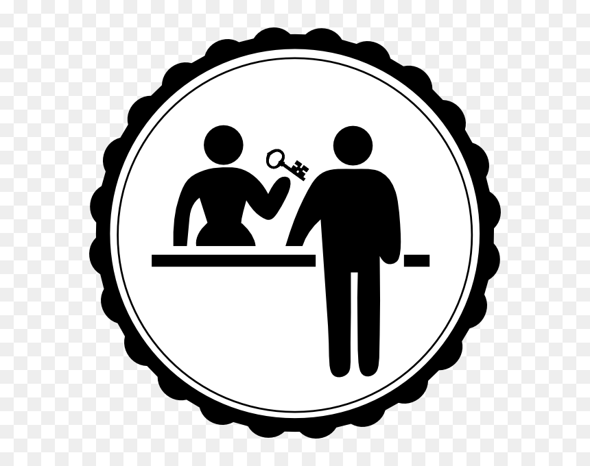 Hotel Check In Clip Art At Clker - Hotel Check In Icon, HD Png Download - hotel icon png