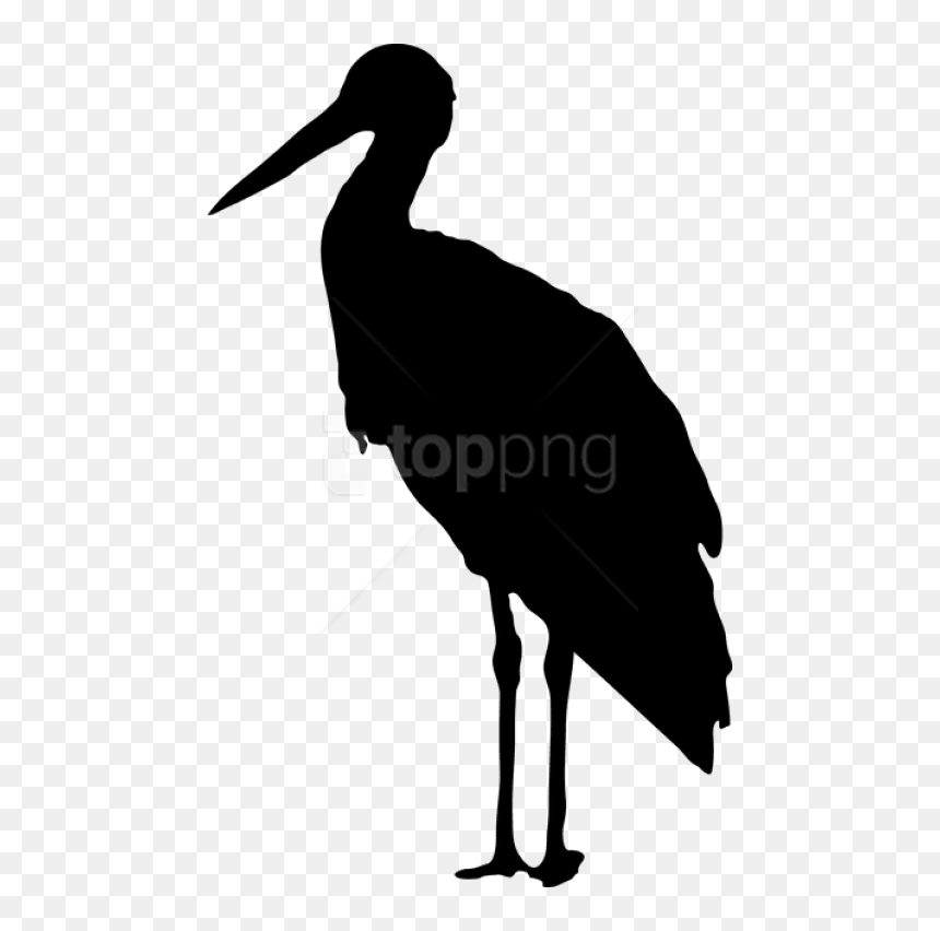 Free Png Download Stork Silhouette Png Images Background - Stork Silhouette Png, Transparent Png - fairy wings side view png