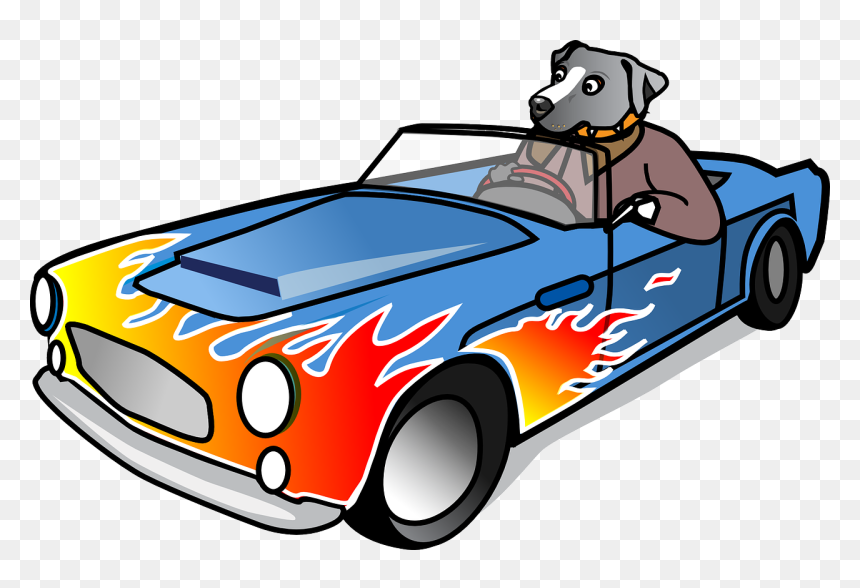 Vector Graphics,free Pictures, Free Photos, Free Images, - Clip Art Sports Car, HD Png Download - car flames png