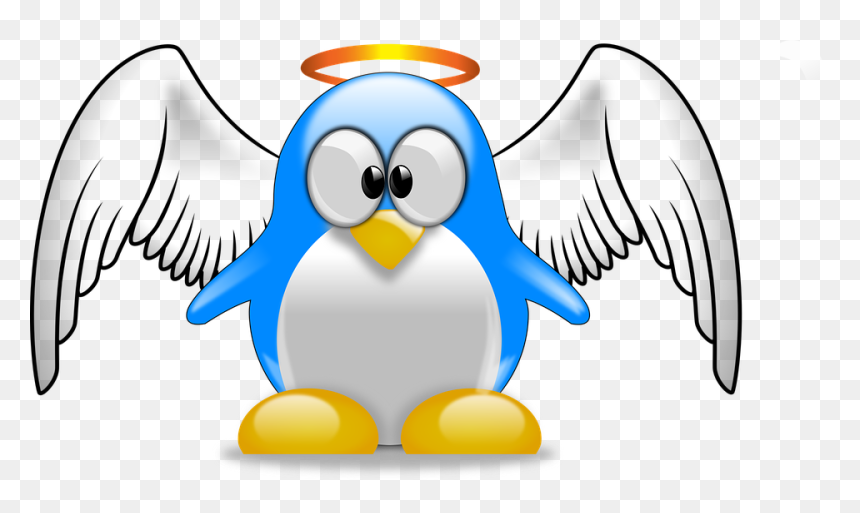 Transparent Tux Png - Cartoon Angel Wings Png, Png Download - tux png