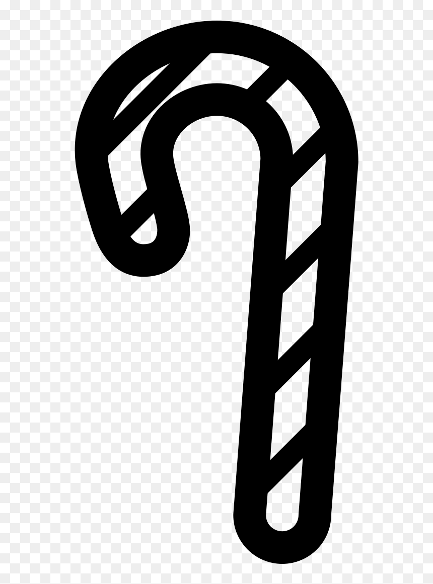 Line Art, HD Png Download - candycane png