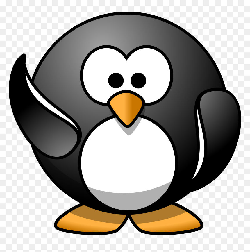 Waving Penguin Clip Arts - Waving Penguin Clipart, HD Png Download - waving png