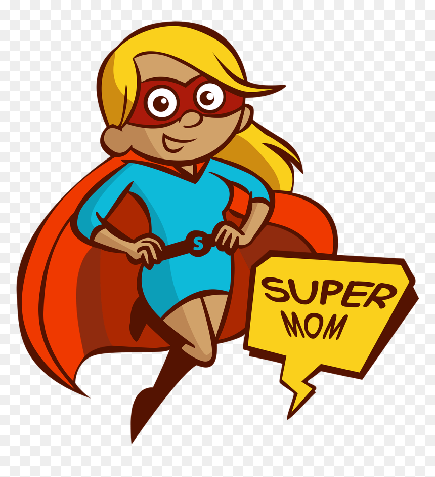 Flying Mom - Super Mom Clip Art, HD Png Download - snoop dogg gif png