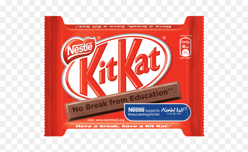 Kitkat Drawing Chocolate - Kitkat Nanhi Kali, HD Png Download - kitkat png