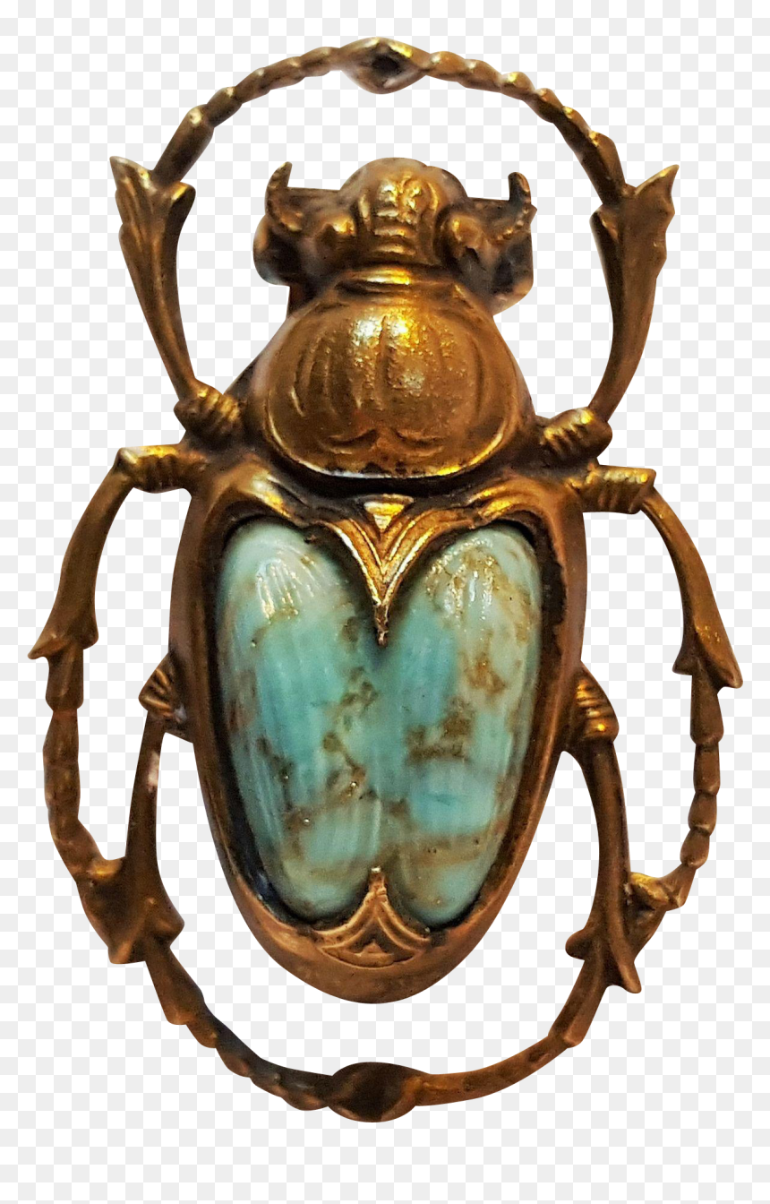Beetle Transparent Green - Egyptian Scarab Beetle Artifact, HD Png Download - beetle png