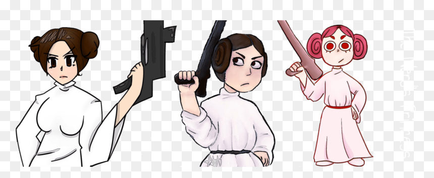 I Am The Love Child Of Princess Leia - Cartoon, HD Png Download - leia png