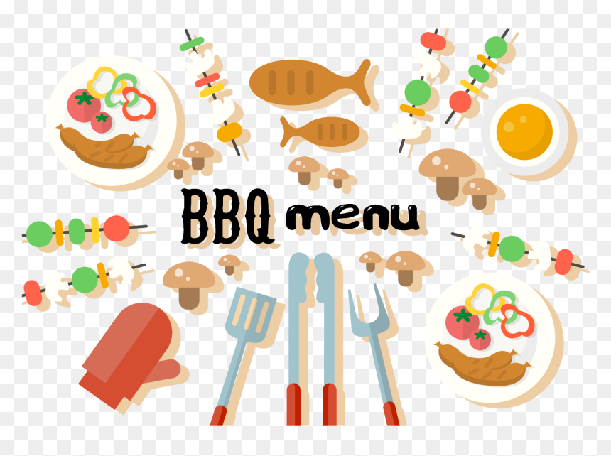 Barbecue Logo Euclidean Vector - Barbecue, HD Png Download - barbecue png