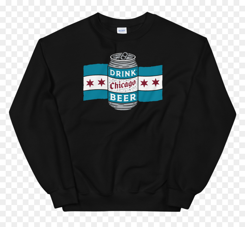 Drink Chicago Beer Sweatshirt, HD Png Download - chicago flag png