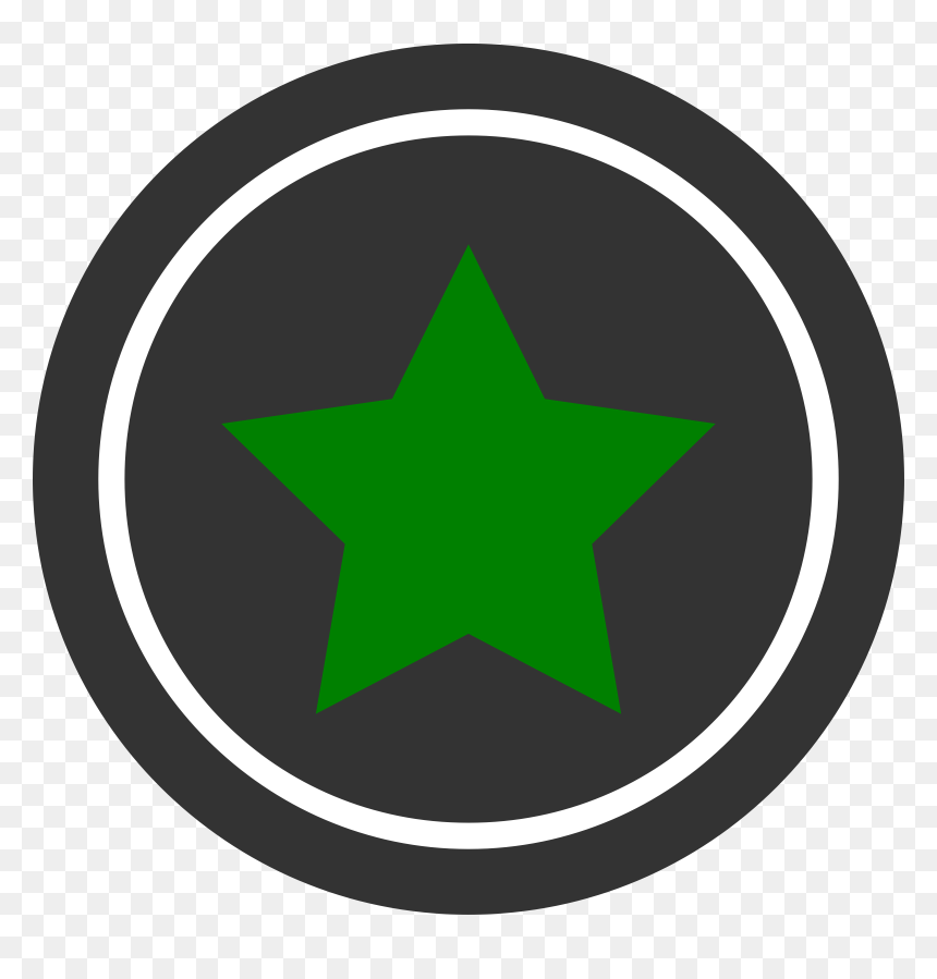 Lime Clipart Green Star - Satanic Pentagram, HD Png Download - green star png
