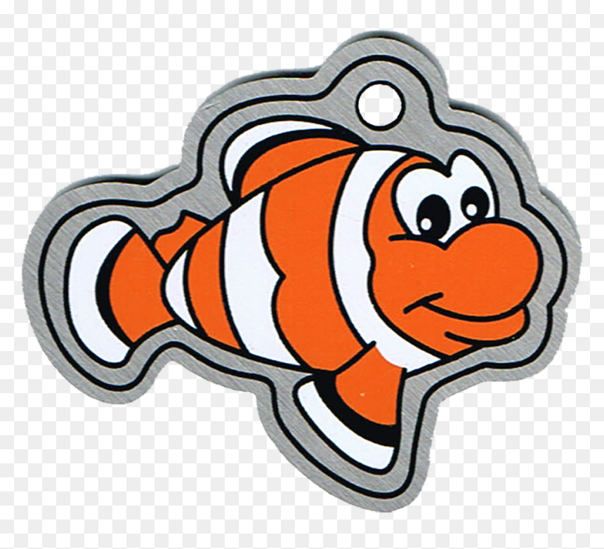 Cachekinz Trackable Clown Fish Geocaching Travel Tag, HD Png Download - clownfish png