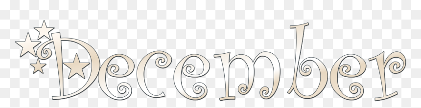 Calligraphy, HD Png Download - december png