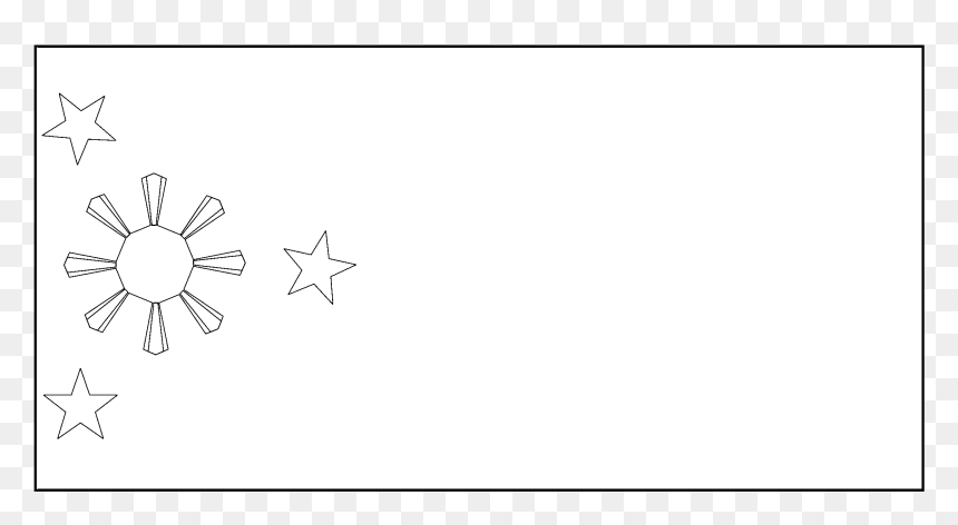 Line Art, HD Png Download - philippine flag png