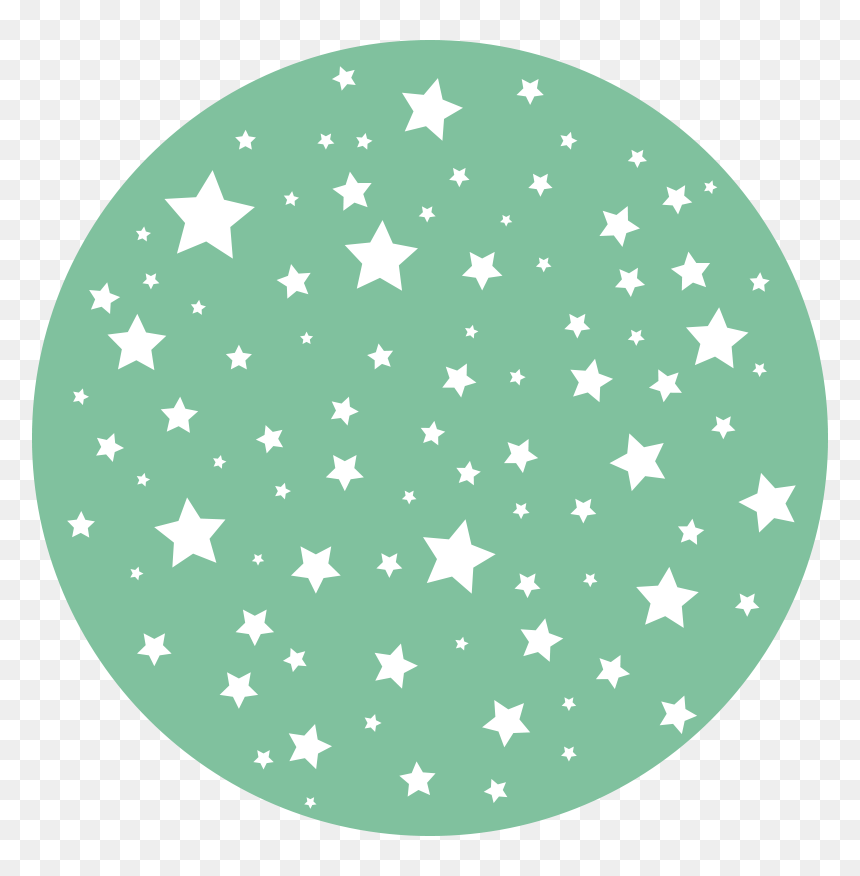 Green Stars Kids Vinyl Carpet - Camara B612, HD Png Download - green star png