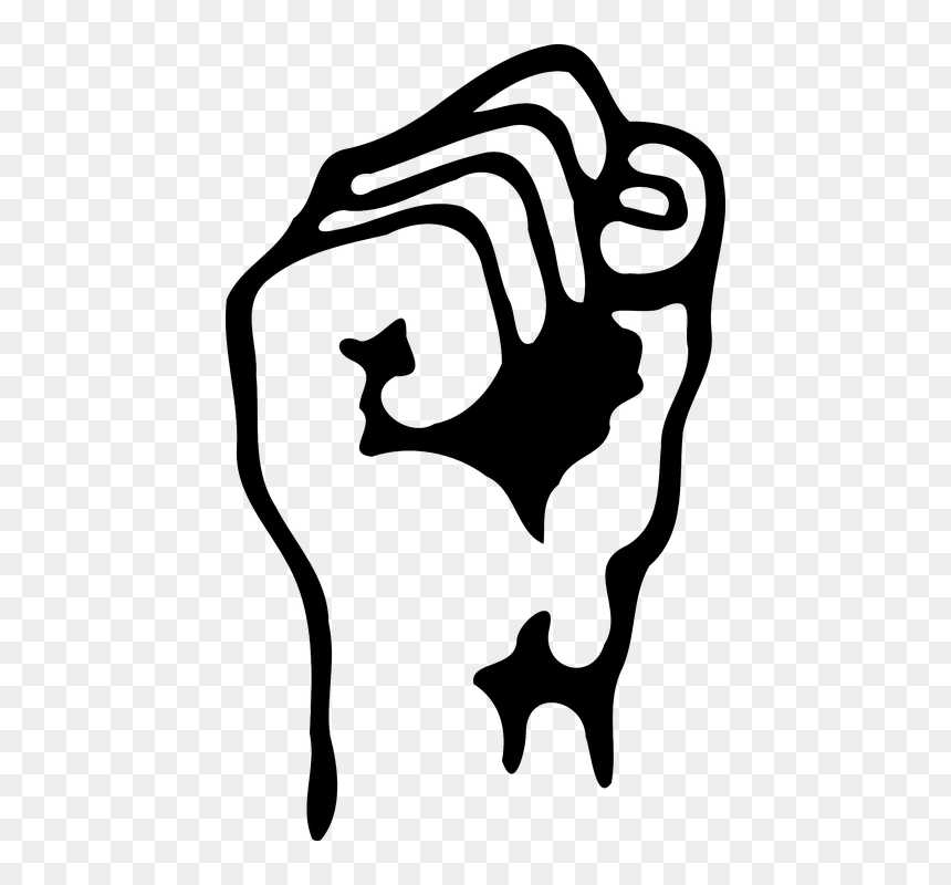 Raised Fist Clipart, HD Png Download - action png