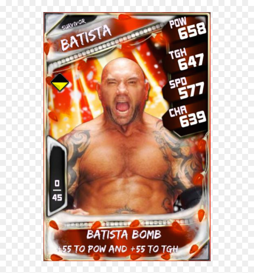 Batista - Survivor - Wwe Batista Wrestlemania 35 Supercard, HD Png Download - batista png