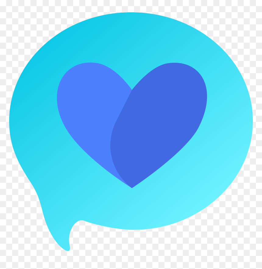 Bubble - Heart, HD Png Download - blue hearts png