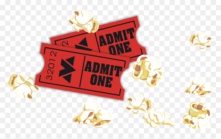 Transparent Popcorn Clipart Png - Win A Movie Ticket Png, Png Download - popcorn clipart png