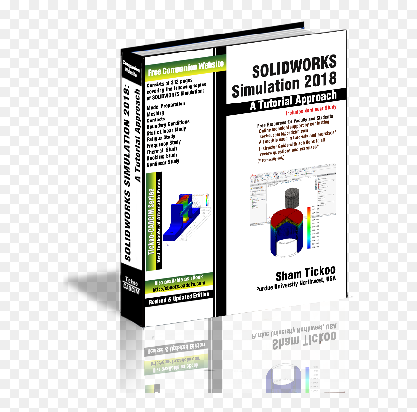 Solidworks Simulation 2018 Textbook , Png Download - Siemens Nx Surface Book Pdf, Transparent Png - textbook png