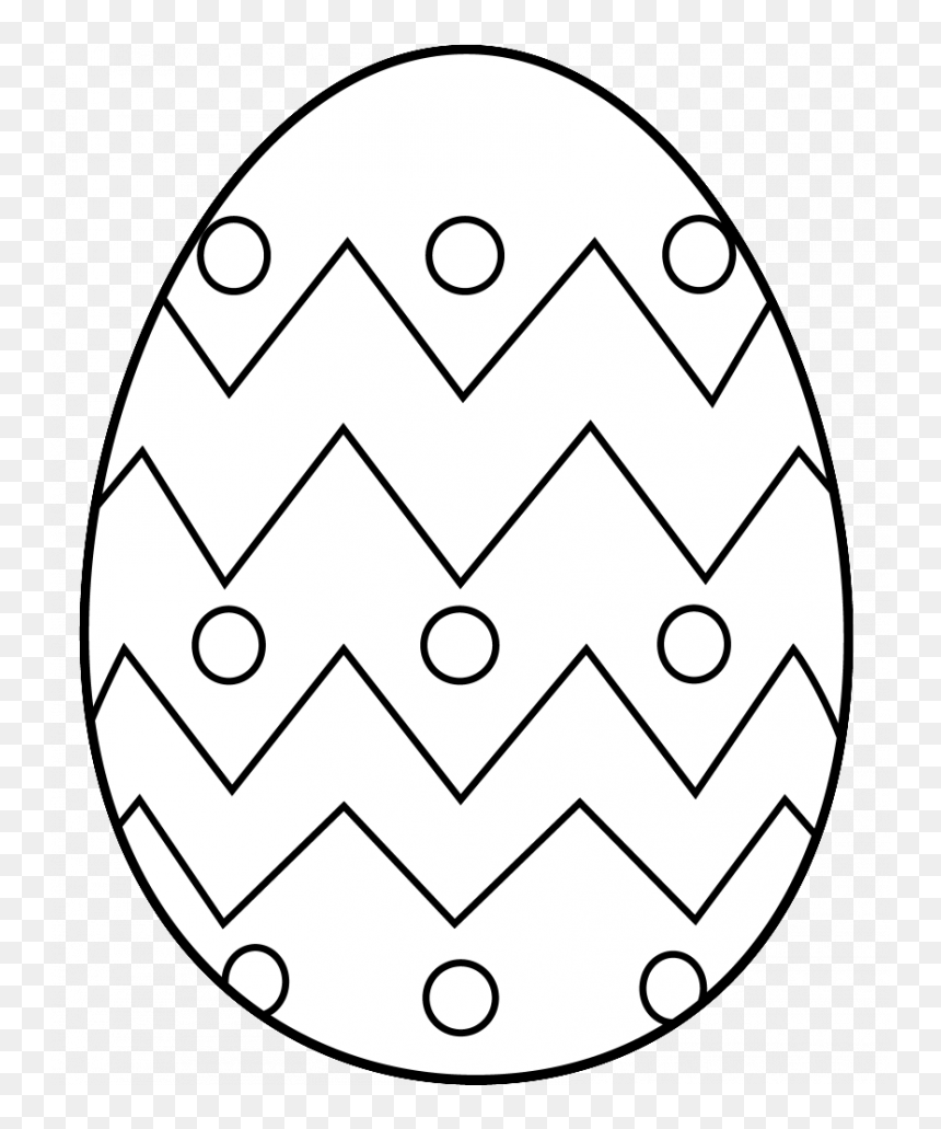 Download Easter Clipart Black And White - Easter Eggs Colouring Ins, HD Png Download - easter clipart png