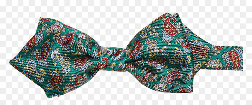 Parisian Paisley Silk Bow"
 Title="parisian Paisley - Paisley, HD Png Download - green bow png