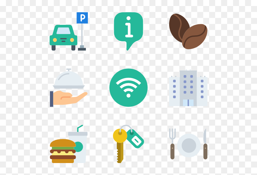 Icon Hotel Services Png, Transparent Png - hotel icon png