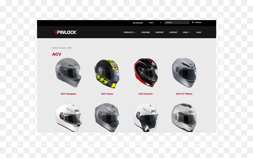 Pinlock Lenses - Lensfinder - Motorcycle Helmet, HD Png Download - fog overlay png