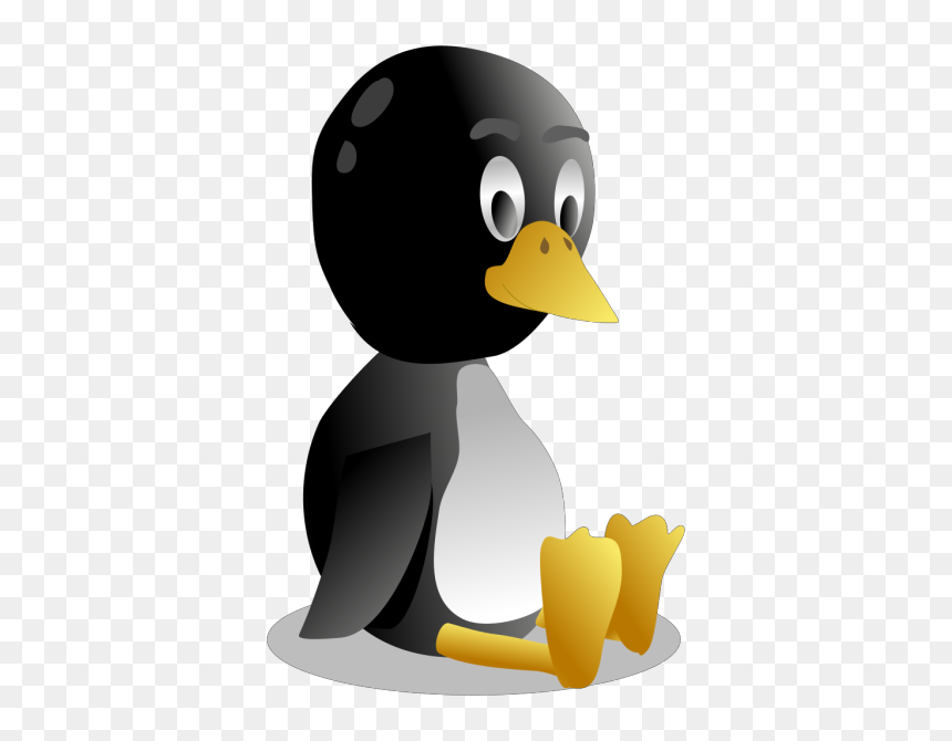 Penguin Sitting Png, Transparent Png - tux png