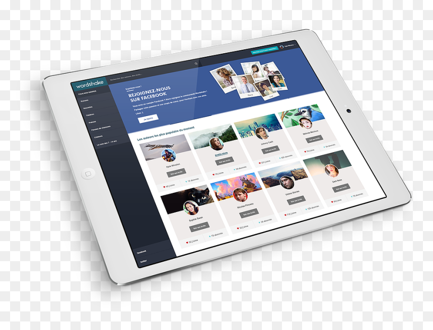 Tablet Computer, HD Png Download - white ipad png
