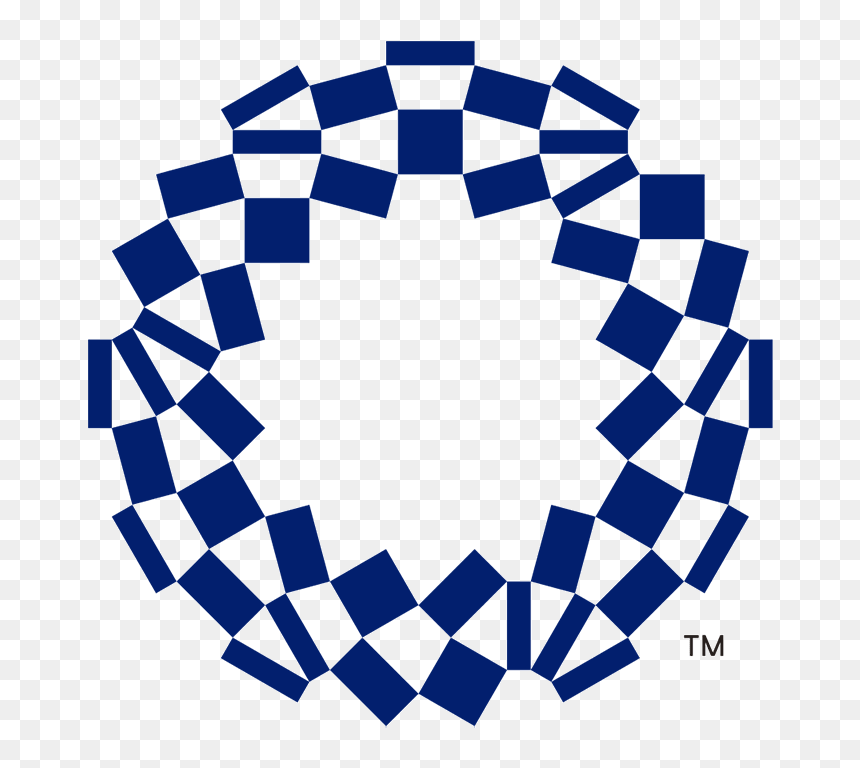 O Like Shape Checkered Olympics Logo - Tokyo Olympics Logo Png, Transparent Png - tokyo png