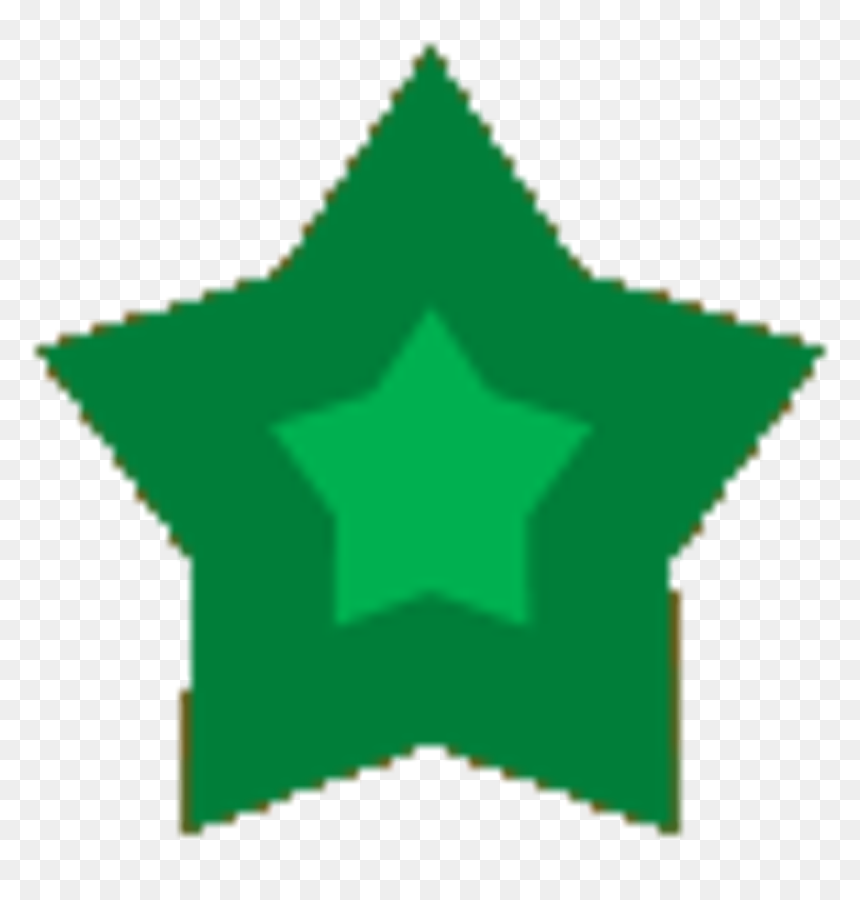 Emblem, HD Png Download - green star png