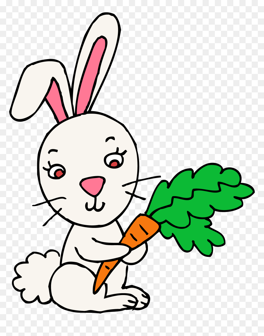Art Easter Cliparts - Rabbit Clipart, HD Png Download - easter clipart png