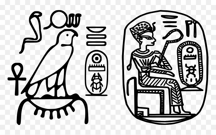 Egyption Seals - Egyptian Hieroglyphics Clipart, HD Png Download - hieroglyphics png