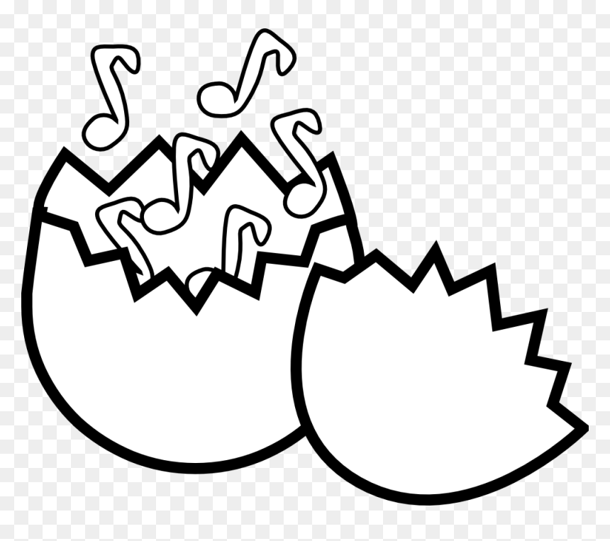 Easter Clipart Music , Png Download - Egg Shell Clipart, Transparent Png - easter clipart png