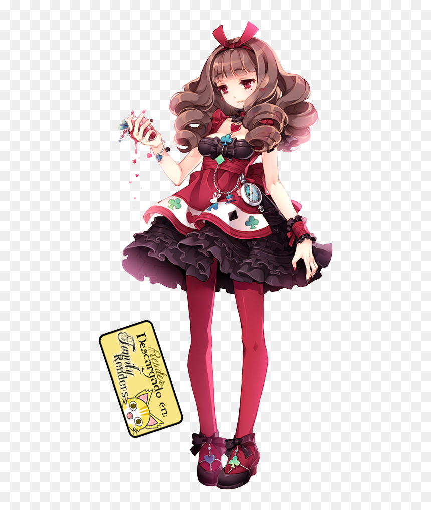 Kawaii Blog Design - Alice In Wonderland Queen Of Hearts Anime, HD Png Download - queen of hearts png