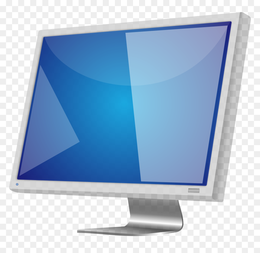 Lcd Screen Download Icon - Monitor Clipart, HD Png Download - monitor icon png