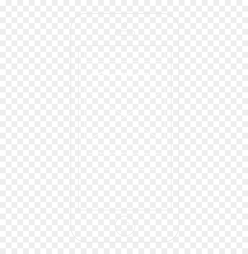 Phone Outline - Symmetry, HD Png Download - phone outline png