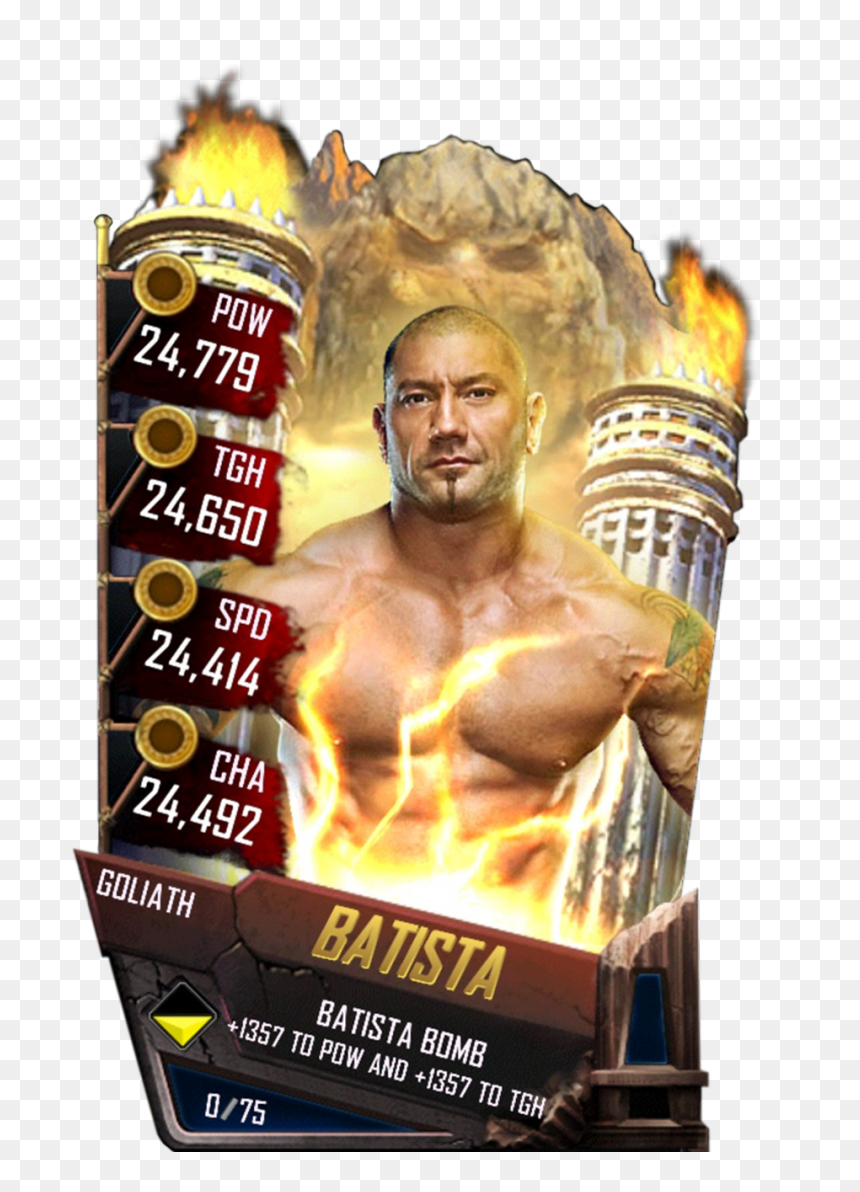 Batista S4 20 Goliath - Wwe Supercard Sasha Banks, HD Png Download - batista png