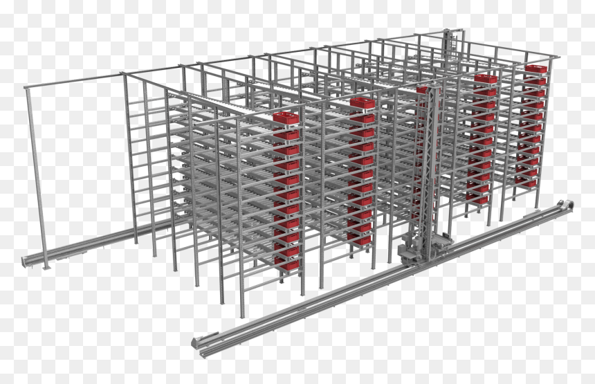 Picture Of Fully Automated Warehouse - Automated Warehouse, HD Png Download - warehouse png