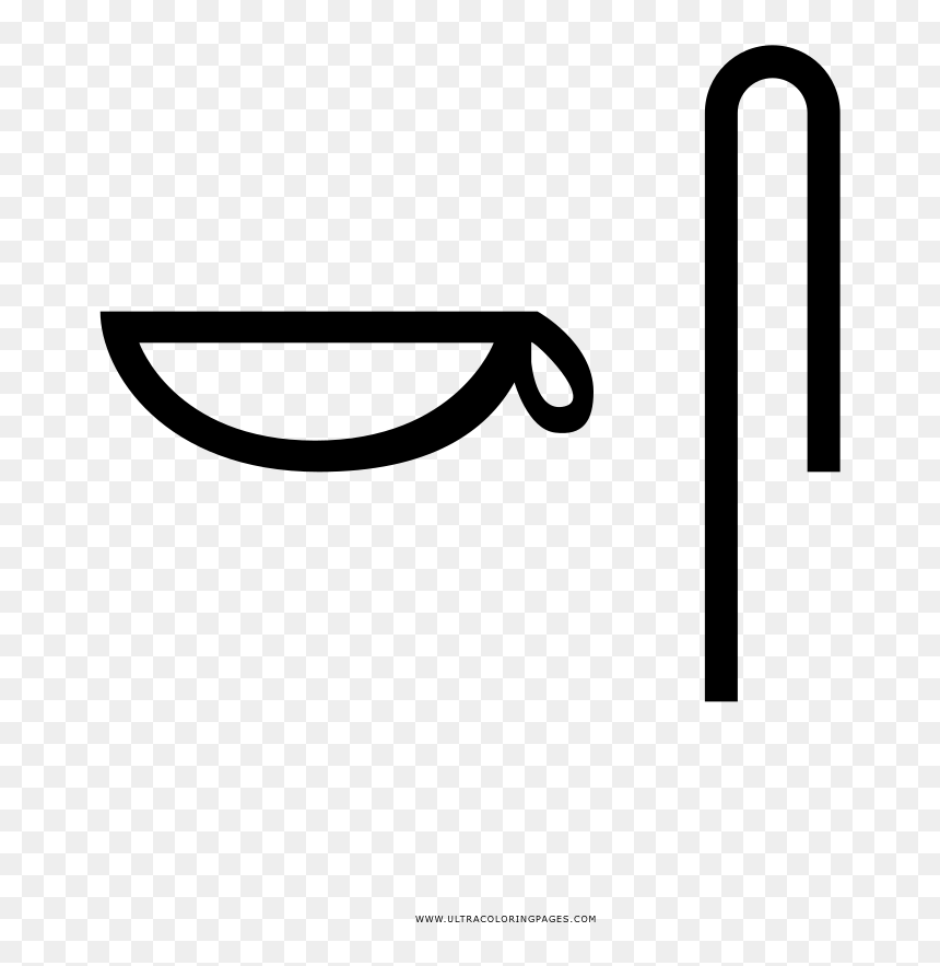 Hieroglyphics Coloring Page, HD Png Download - hieroglyphics png