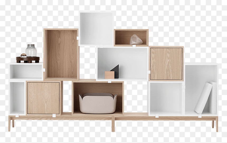 Storage Clip Wall - Muuto Stacked Storage System, HD Png Download - book shelf png