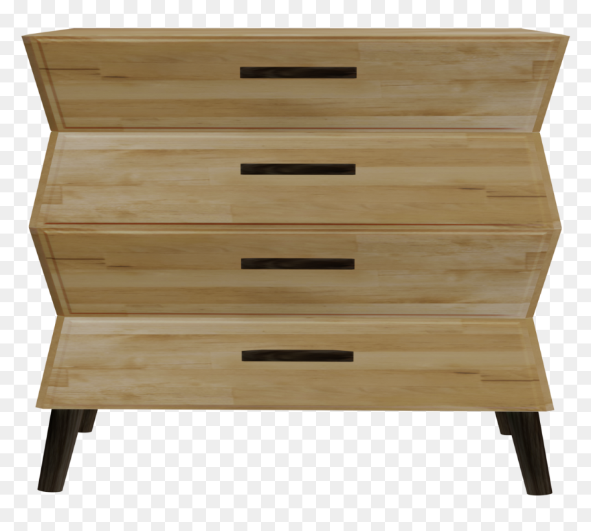 Pine Wood Dresser Modern 3d Front - Chest Of Drawers, HD Png Download - dresser png
