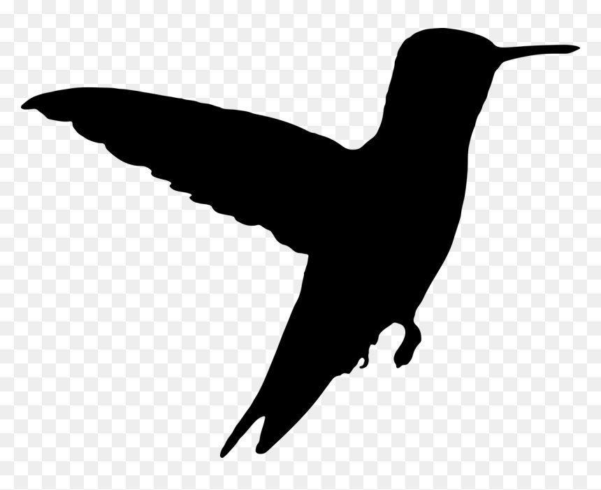 Black Flying Bird Clipart, HD Png Download - flying png